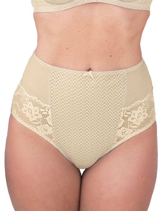 Camille Womens Beige Seamfree Shapewear Comfort Control Brief