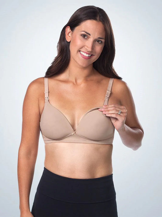 Seamless Wireless Nursing Bra 9121 - Nude or White