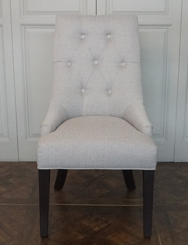 high back tufted chair