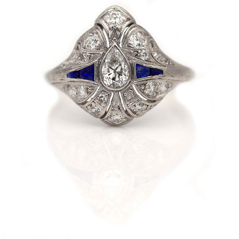 Art Deco Jewelry - How To Identify Art Deco Jewelry? (2023) | Vintage  Diamond Ring