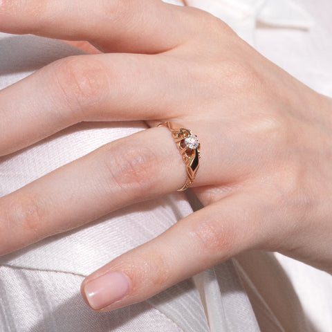 JeenMata Princess Cut Diamond - Pave - Three Stone Ring - Victorian Style - Vintage  Wedding Ring Set in 10K White Gold - Walmart.com