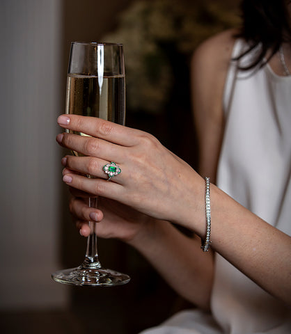 Art Deco Emerald rings