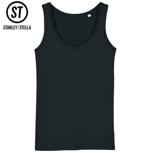 Stanley Stella Organic Ladies Dreamer Iconic Vest Top SX013 Black-Custom Teamwear