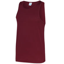 Load image into Gallery viewer, AWDis Just Cool Polyester Vest Top JC007 Burgandy-Custom Teamwear