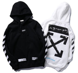 off white black hoodie seeing things