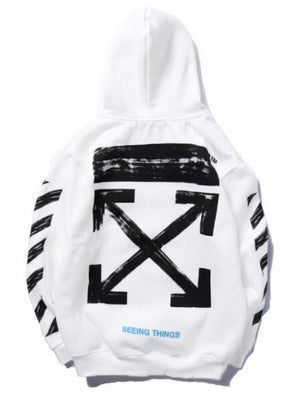 off white classic hoodie