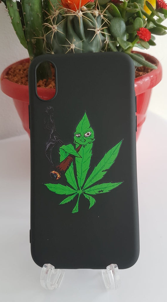 coque samsung s10 avec feuille cannabis