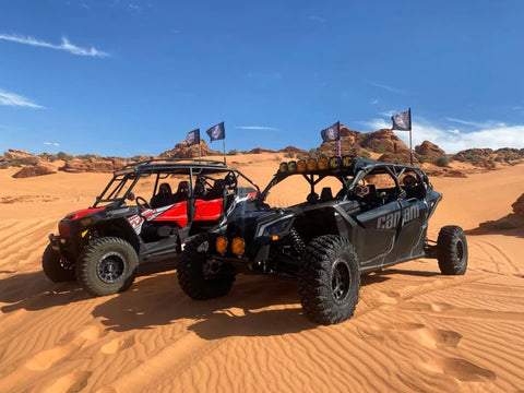 two ATVs in the dessert - vehicle upgrades, dirt direct offroad