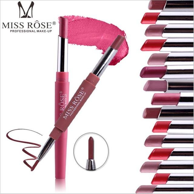 Miss Rose Lipstick Set Beauty Long Lasting Waterproof Pigment 10 Piece Shaafy
