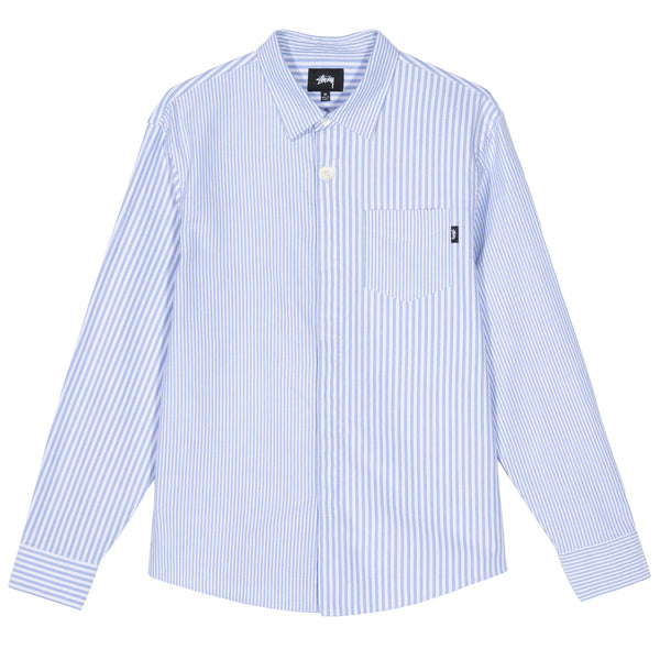 Big Button Oxford Ls Shirt Mens Long Sleeve Shirt Stussy