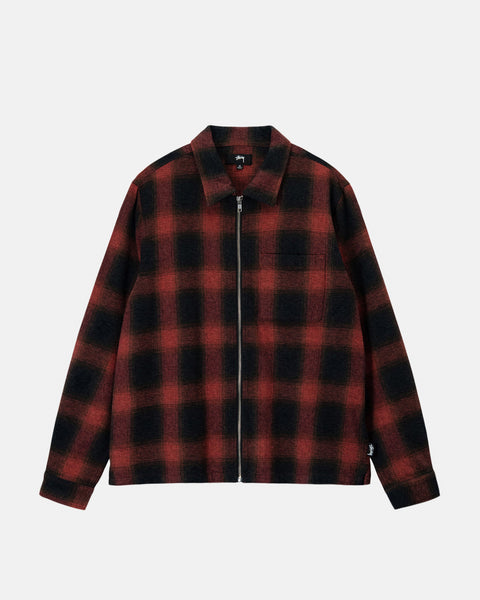 Hank Plaid Zip Shirt - Unisex Tops & Shirts | Stüssy