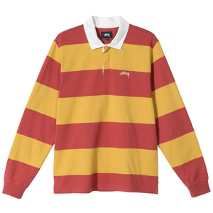 long sleeve striped rugby shirt
