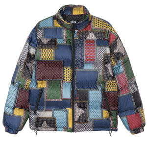 multi logo down puffer jacket