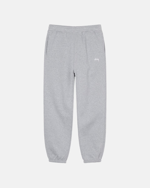 스투시 Stussy STOCK LOGO SWEATPANT,Grey Heather