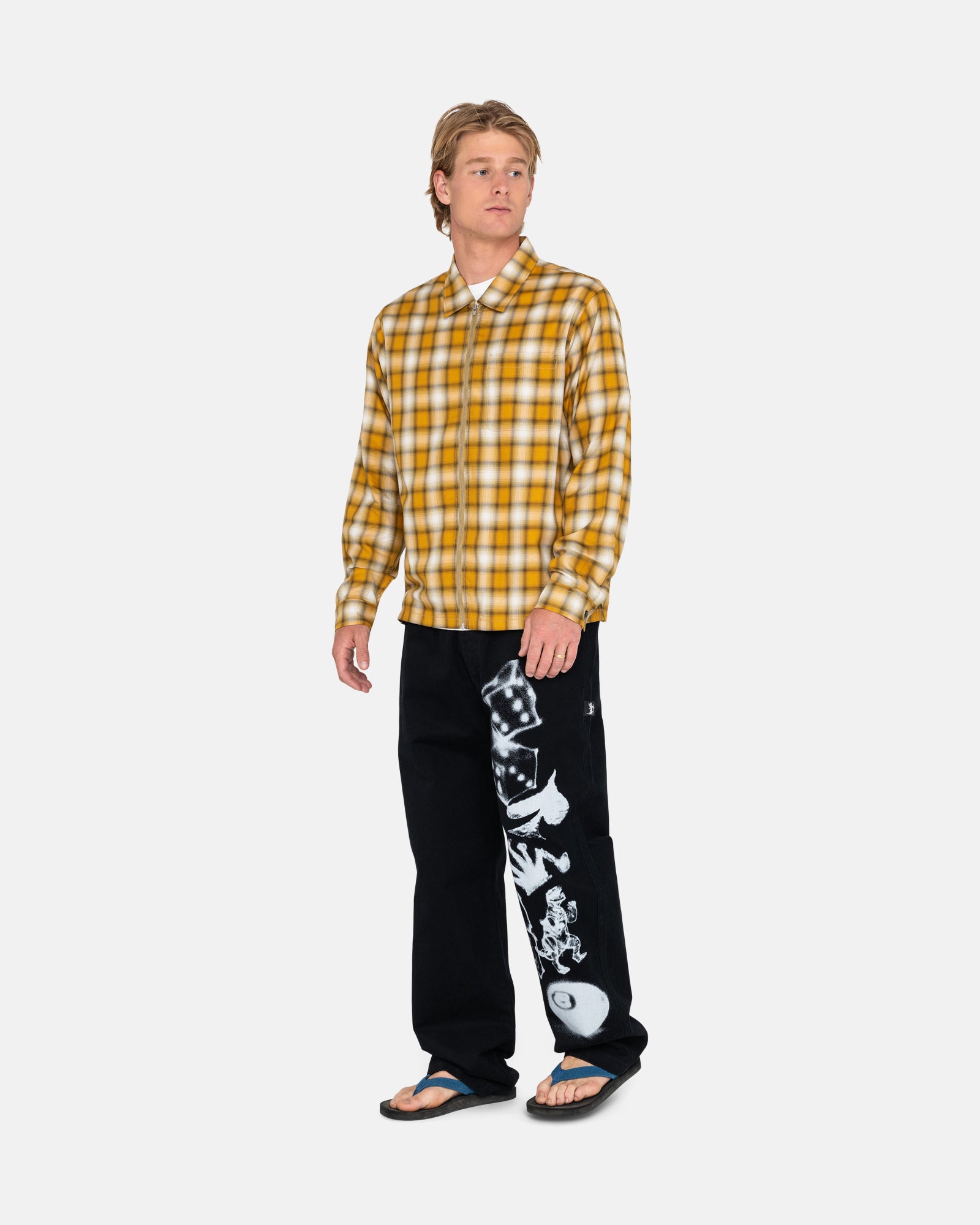 送料無料 非冷凍品同梱不可 STUSSY AIRBRUSH ICON BEACH PANT | www