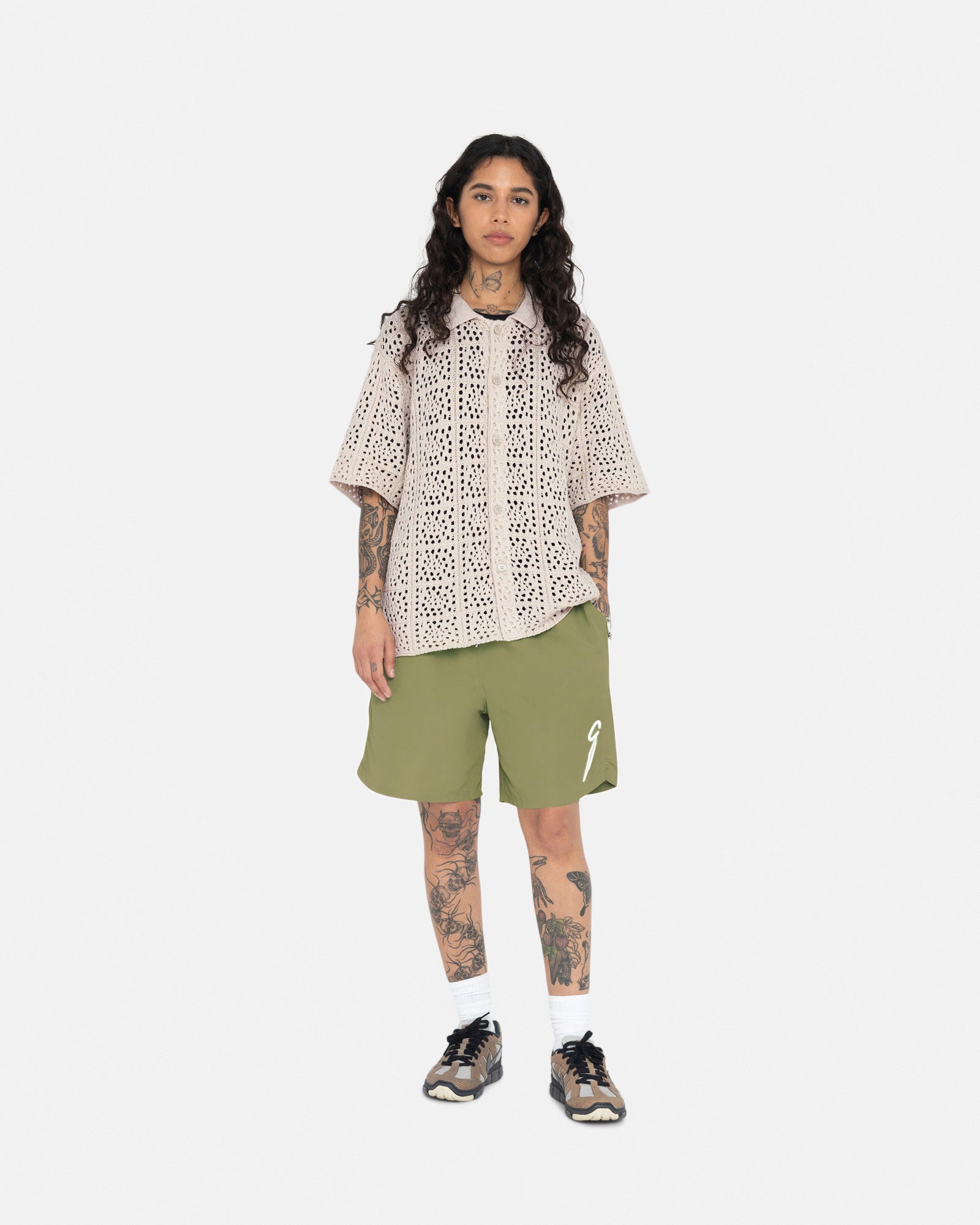 Crochet Shirt - Mens Short Sleeve Sweater | Stussy – Stüssy