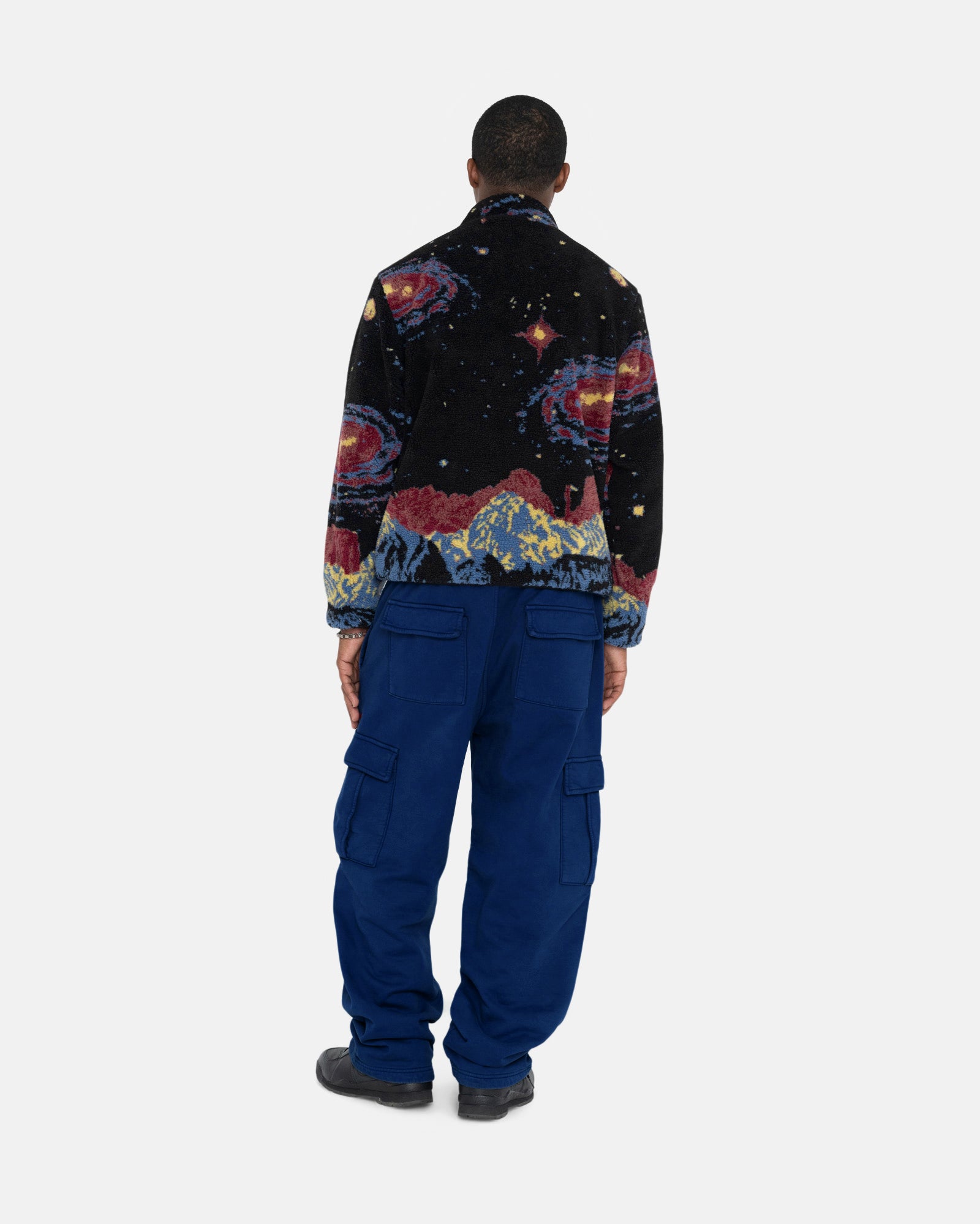 stussy cosmos reversible jacket S-