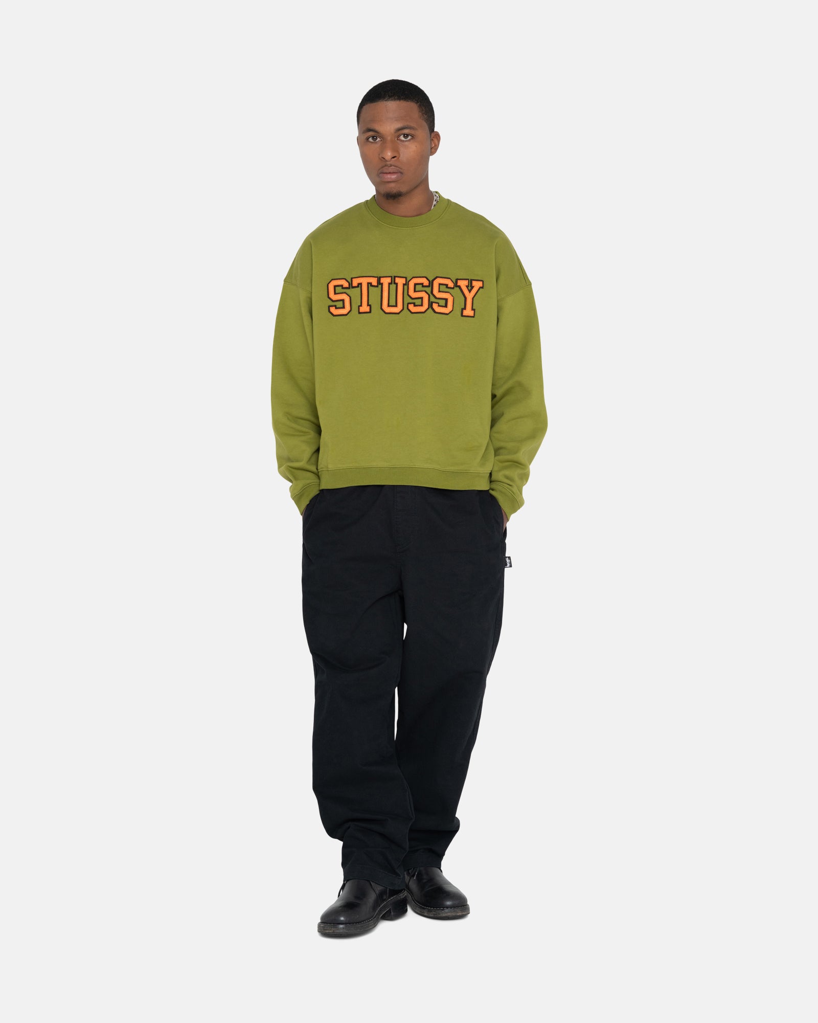 STUSSY Relaxed Oversized Crew Sweat - スウェット