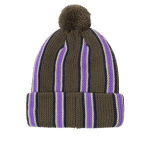 Striped Pom Beanie |