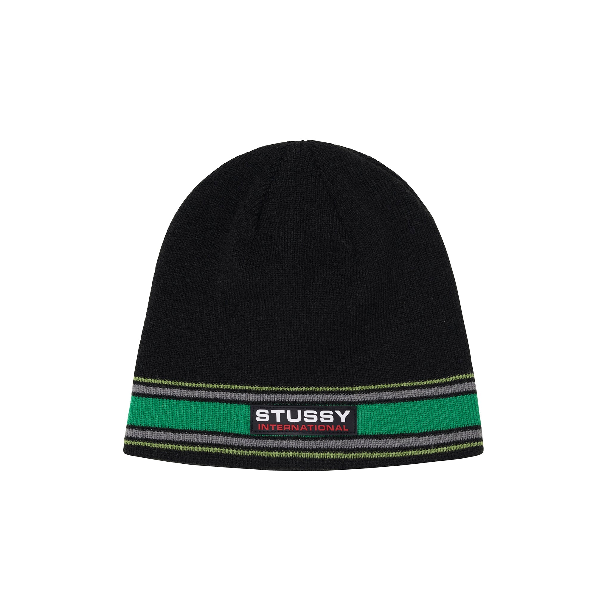 stussy STRIPED INT'L SKULL CAP ビーニー - ニットキャップ/ビーニー