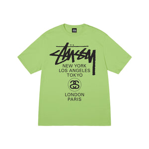 15400円買取 横浜 【2022春夏新色】 新品同様 STUSSY WORLD TOUR SHIRT