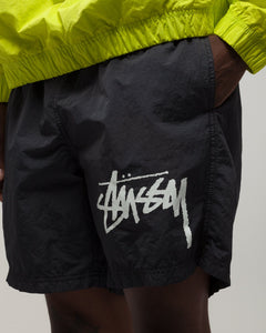 nike x stussy water short off noir