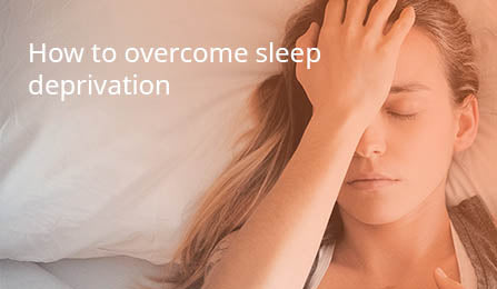 Women suffering from sleep deprivation