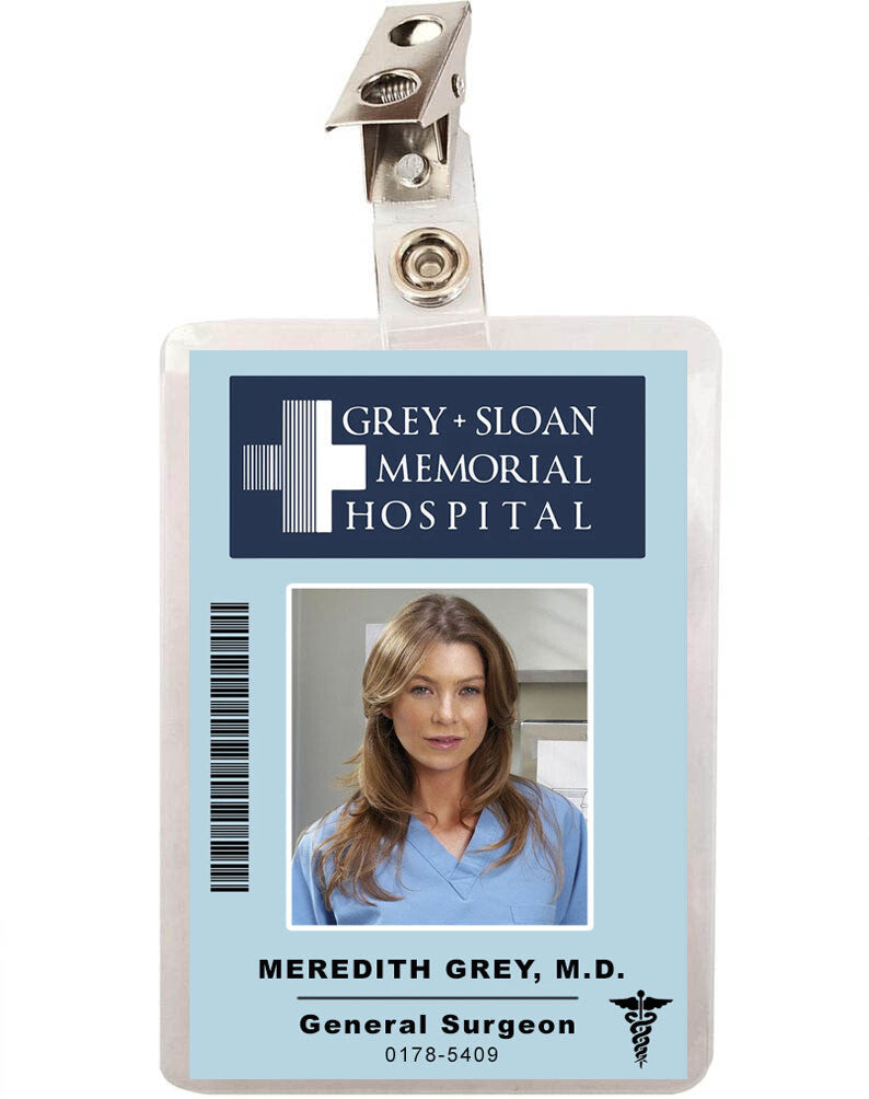 Grey's Anatomy Miranda Baile Grey Sloan Memorial Hospital ID Badge