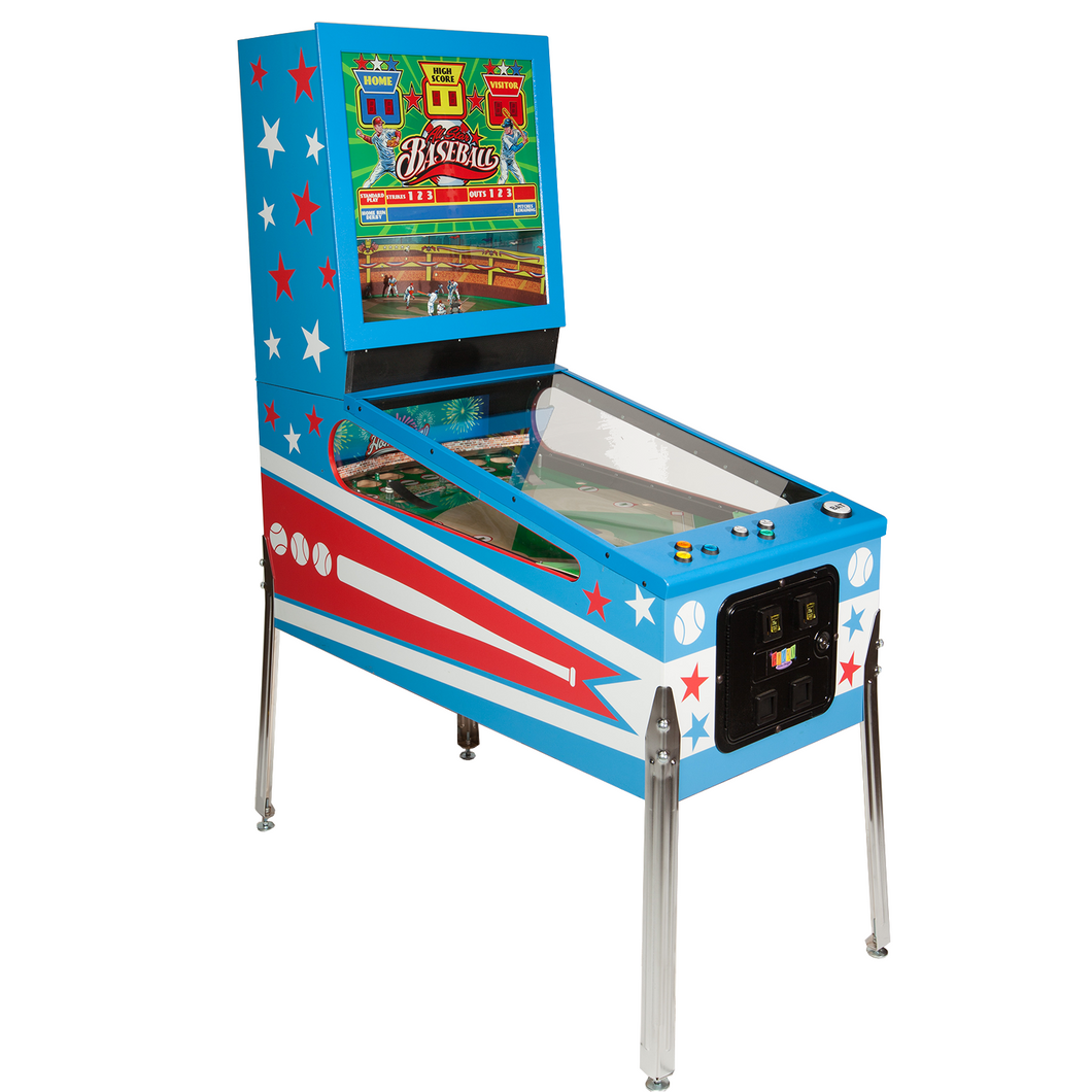 upright baseball pinball machine