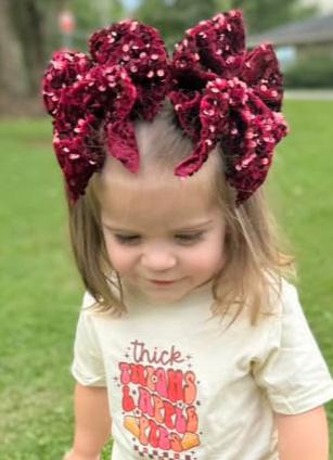Merlot Sequin Headwrap
