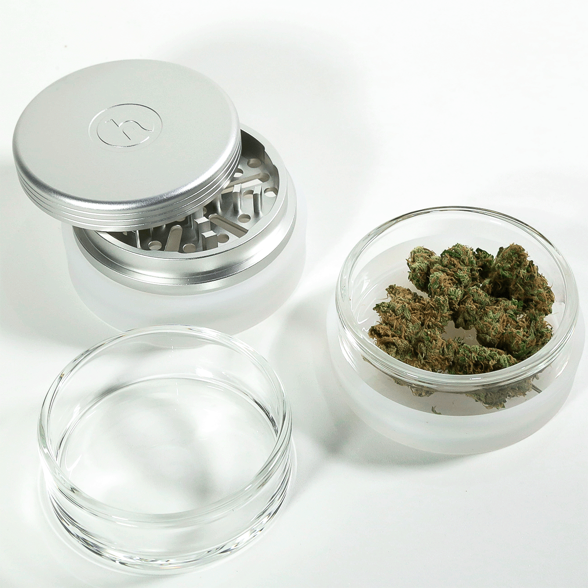 weed grinder and stash jar set