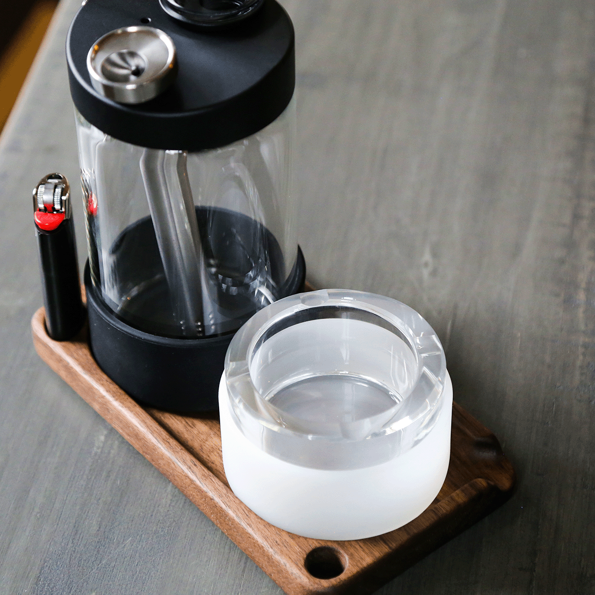 Walnut Grinder & Rolling Tray Set