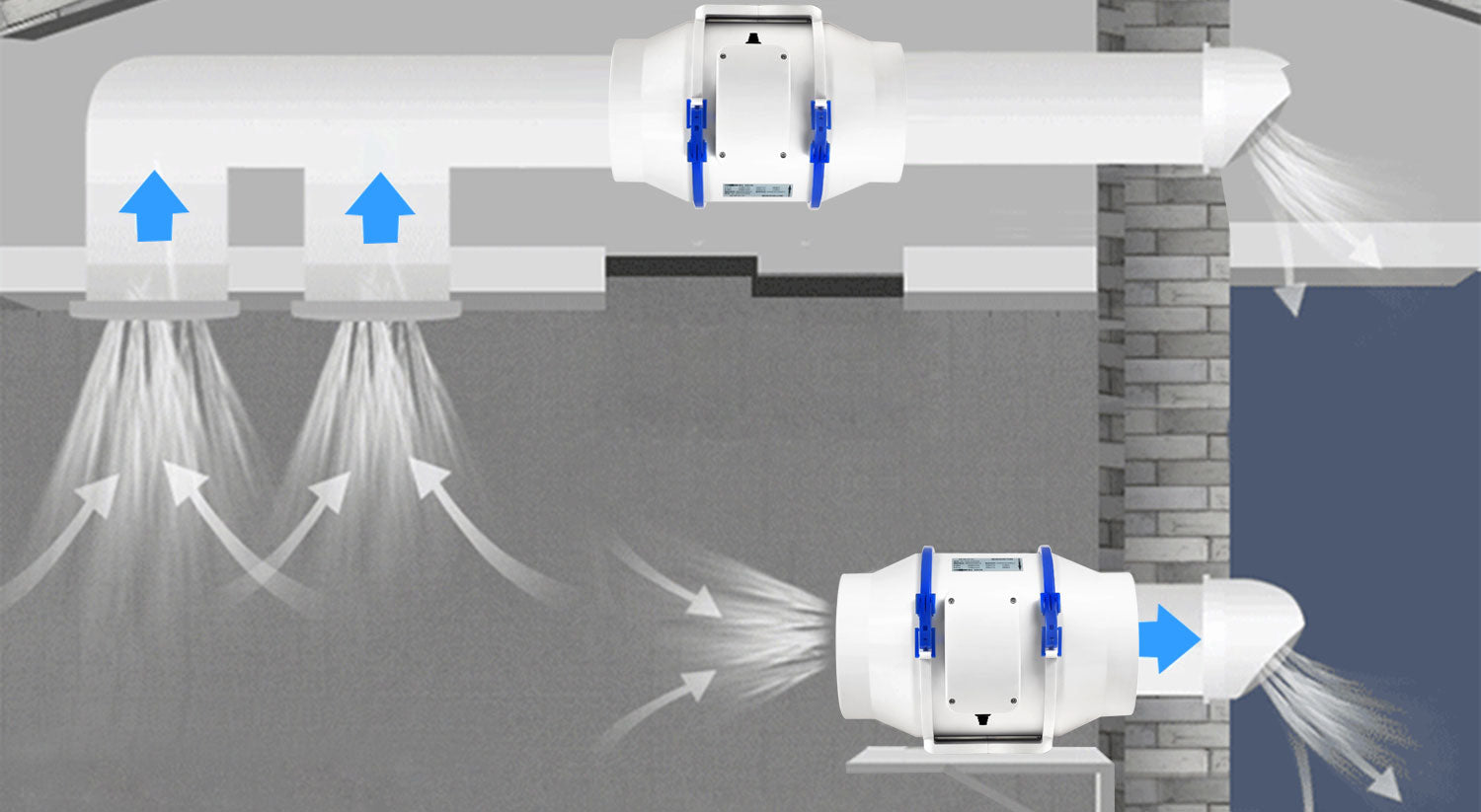 GF Series Inline Duct Fan