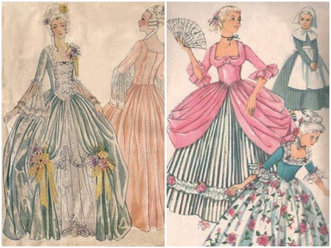 Vintage Marie Antoinette Sewing Patterns