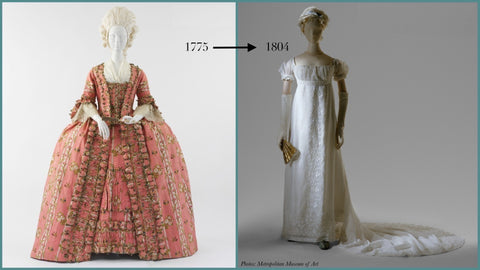 Rococo vs. Regency dresses