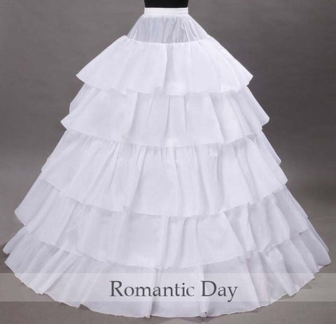 Women White Bridal Petticoat Hoop Skirt Crinoline Slip Wedding Gown  Underskirt | eBay