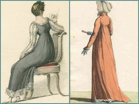 typical Regency fashions