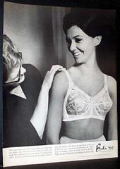 1958 women's Bali lo bow Brassiere bra look nature intended vintage ad
