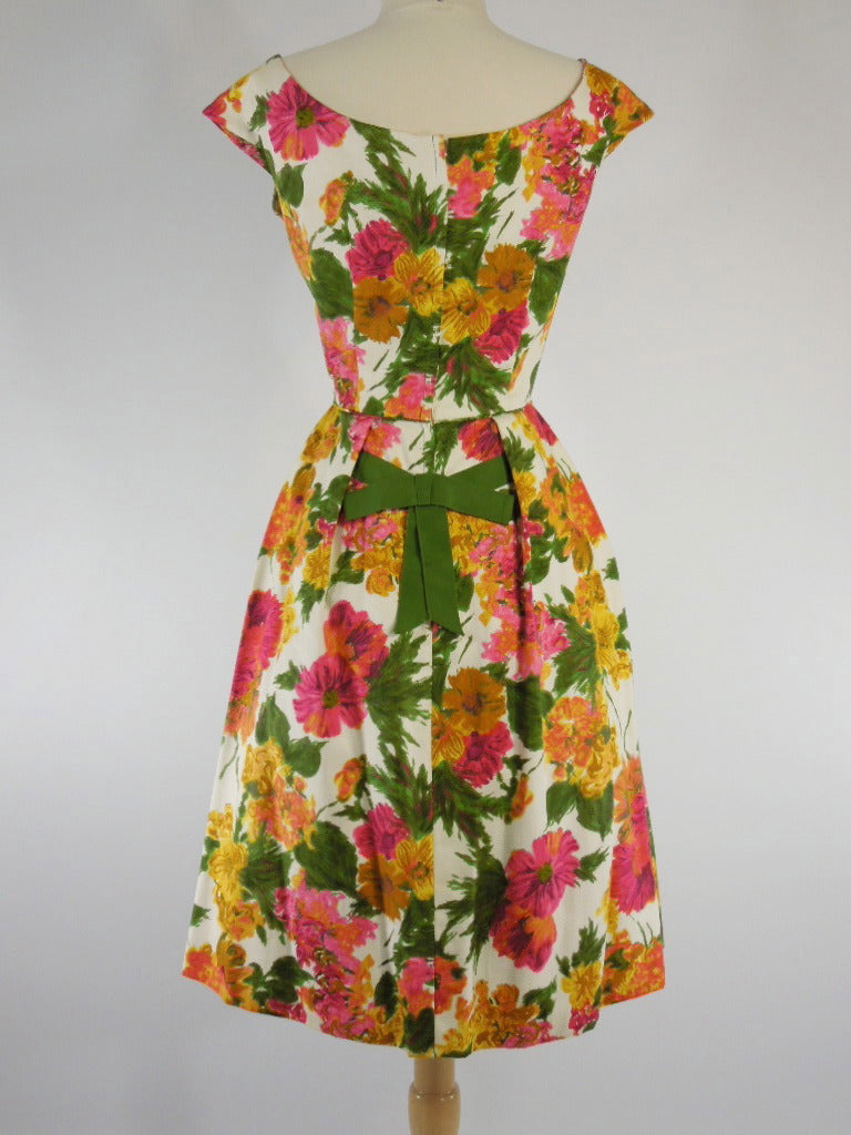 Vintage 50s 60s Floral Day or Party Dress by Shannon Rodgers – Better ...