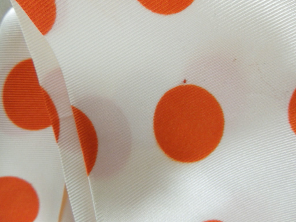 Vintage 60s Infinity Tube Scarf in Mod Orange Polka Dots – Better ...
