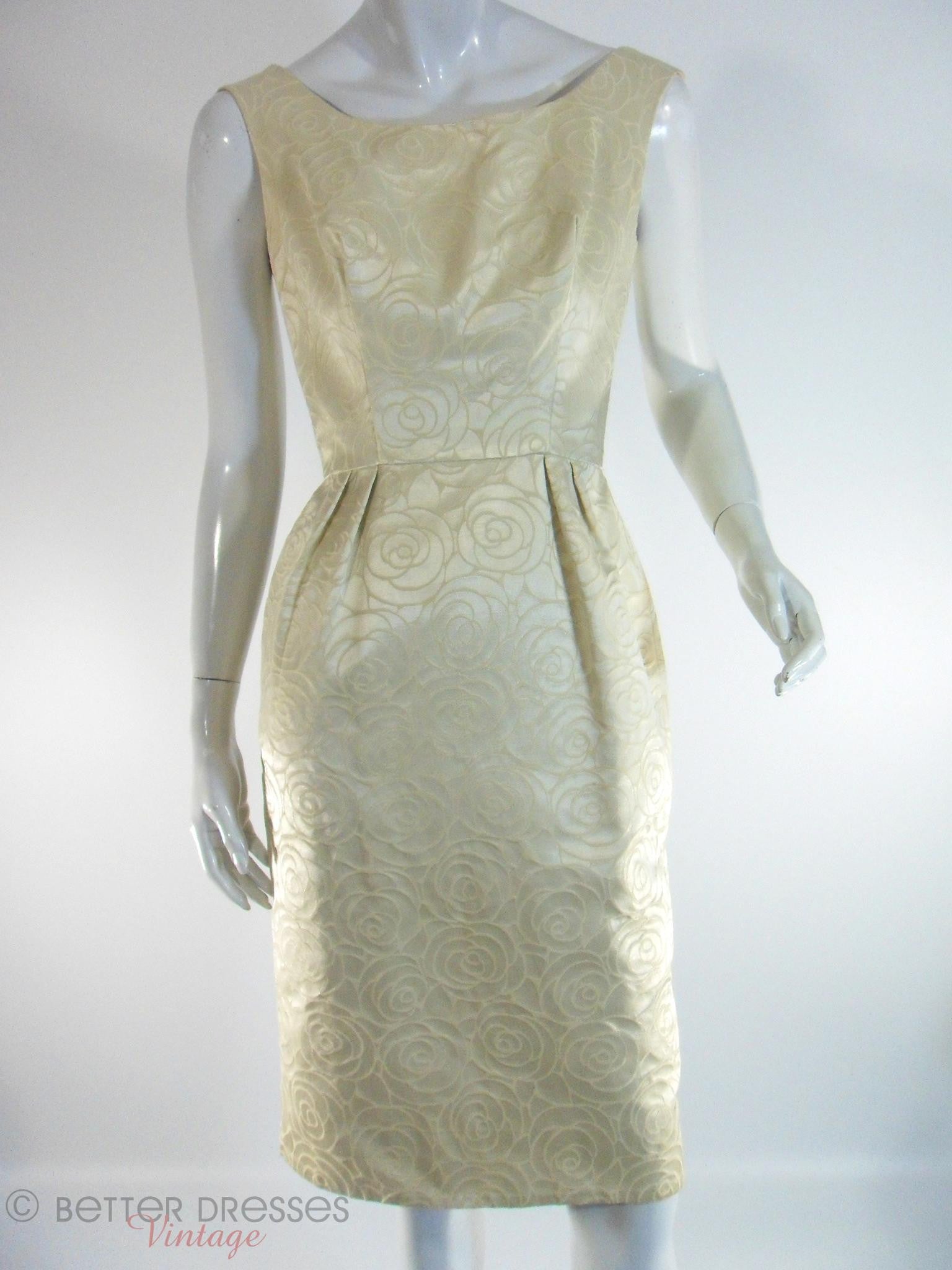 Vintage 1950s Dress and Jacket Set Ivory Brocade by Mardi Gras – Better ...