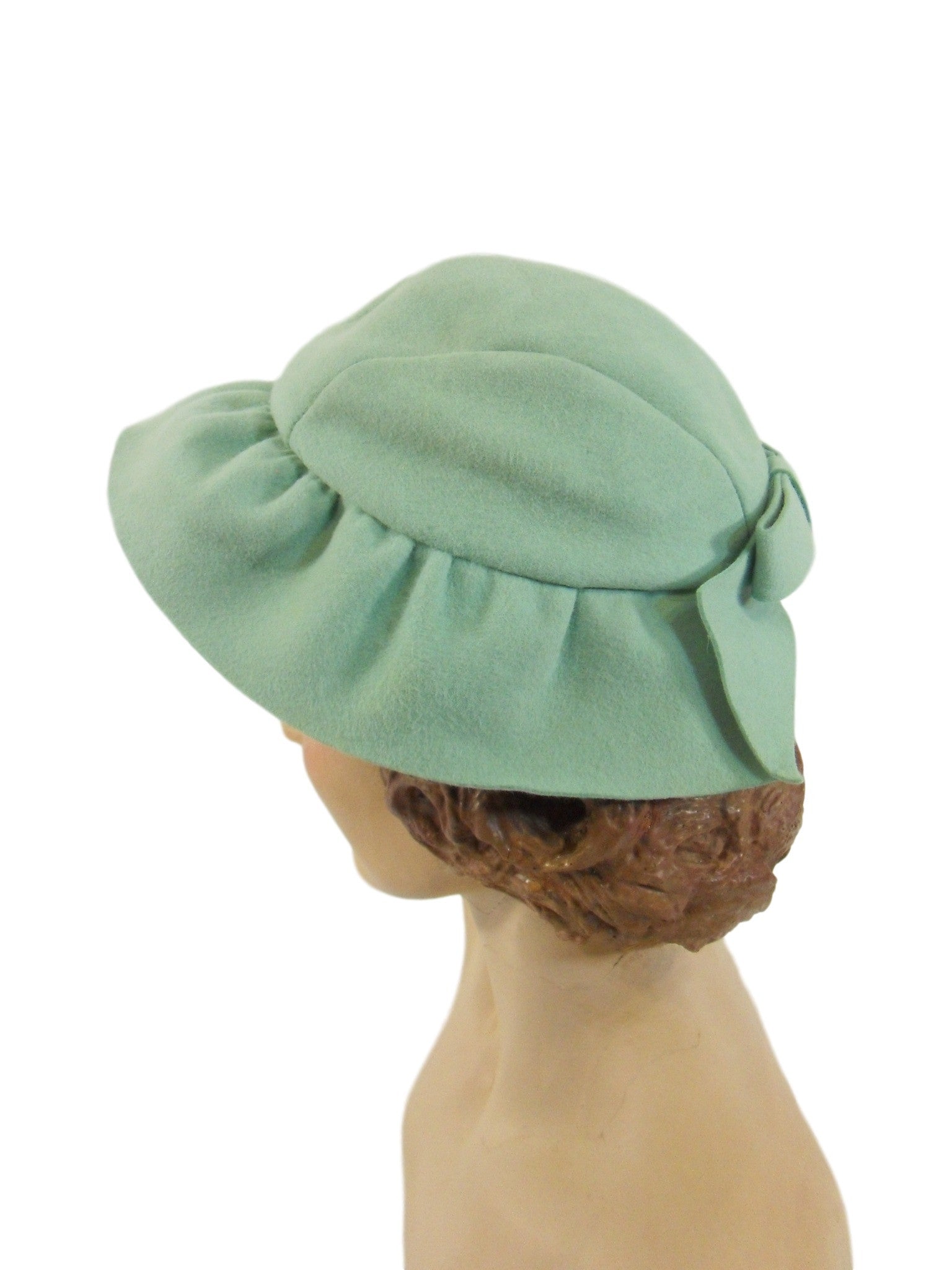 Vintage 1930s Hat in Aqua Blue Wool Felt – Better Dresses Vintage