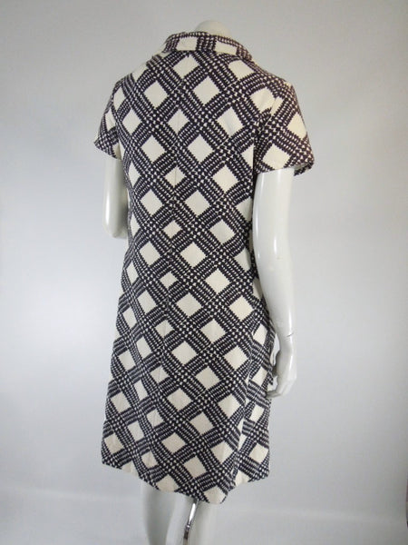 Vintage 60s Suzy Perette Shift Dress in Mod Black & White Designer ...