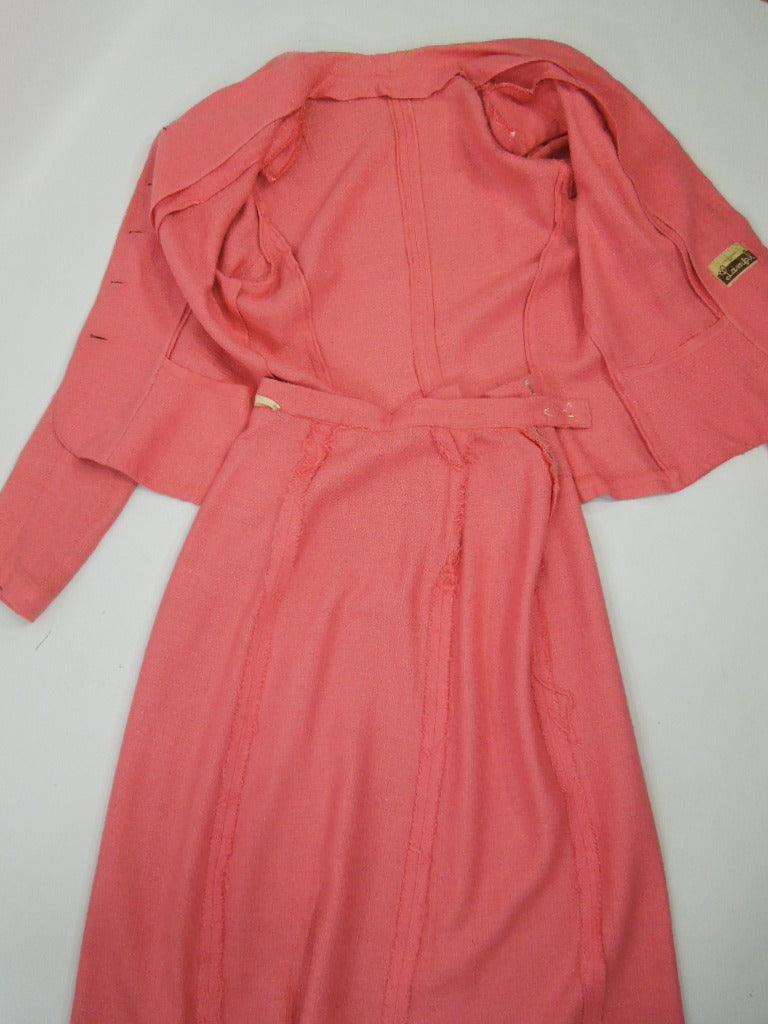 Vintage 40s 50s Rayon Skirt Suit in Salmon Pink by Lampl – Better ...