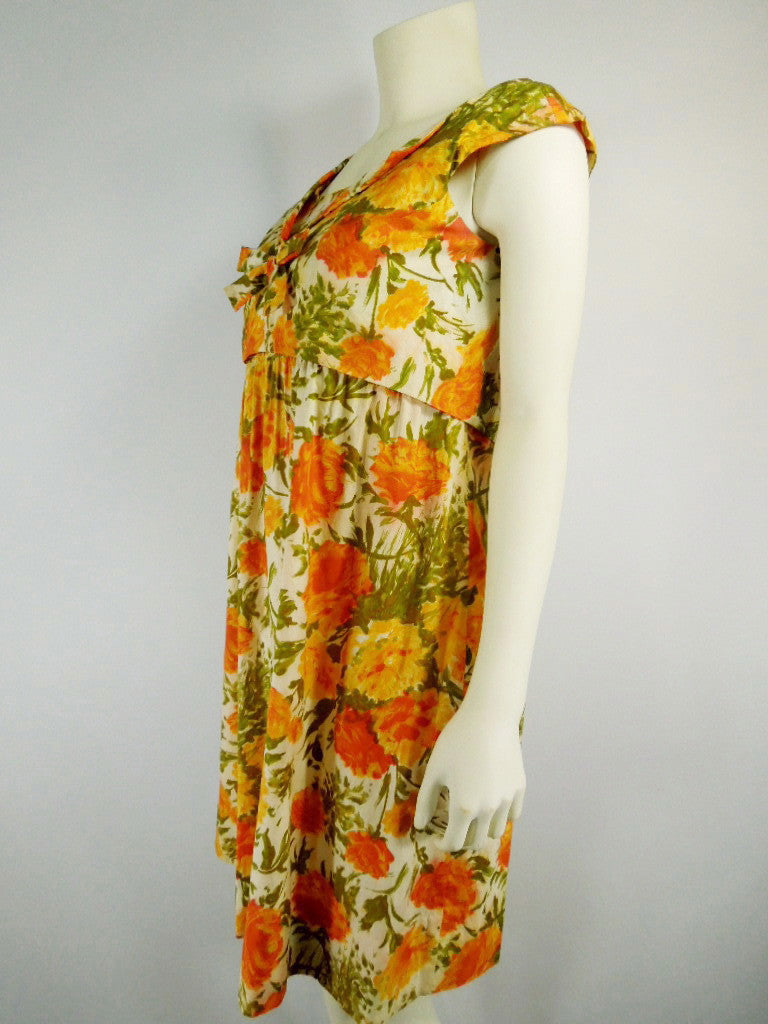 Vintage 50s 60s Maternity Dress Shift Orange Floral by Ma Mere – Better ...