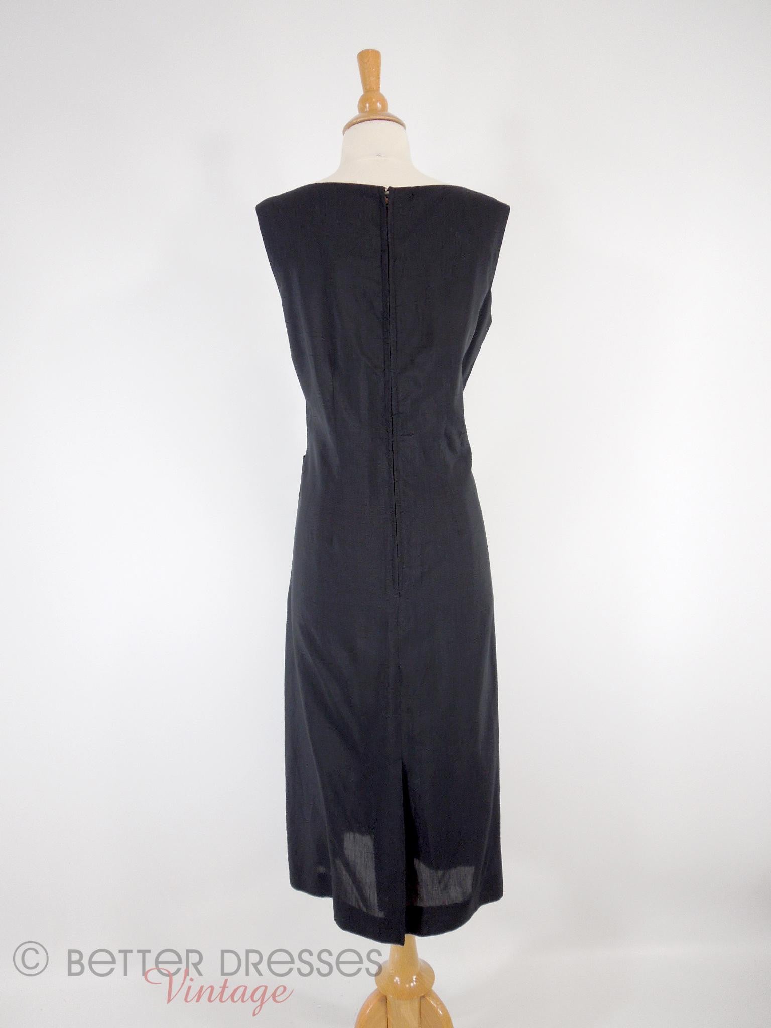 Vintage 1950s Little Black Dress Princess Seamed Sheath - med – Better ...