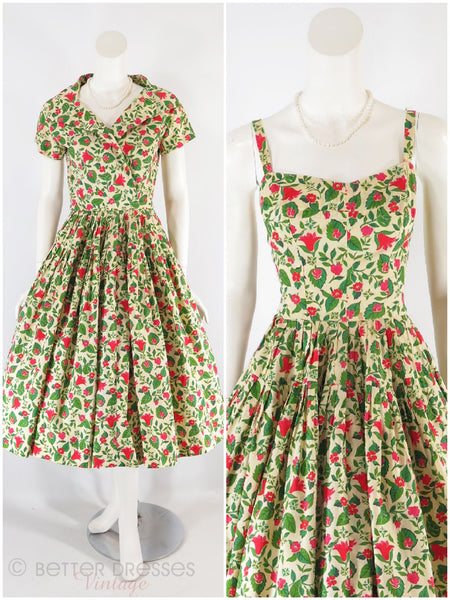 50s Dress & Bolero Set – Better Dresses Vintage