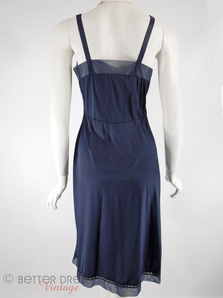 Vintage 1950s Navy Blue Eyelet Sheath Dress + Slip - med – Better ...