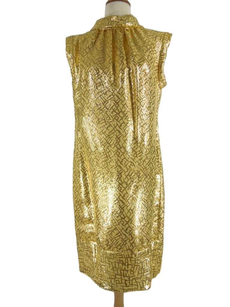 60s Gold Belted Mod Cocktail Dress – Better Dresses Vintage