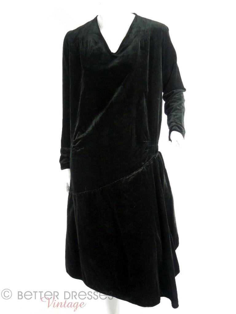 20s Black Velvet Dress – Better Dresses Vintage